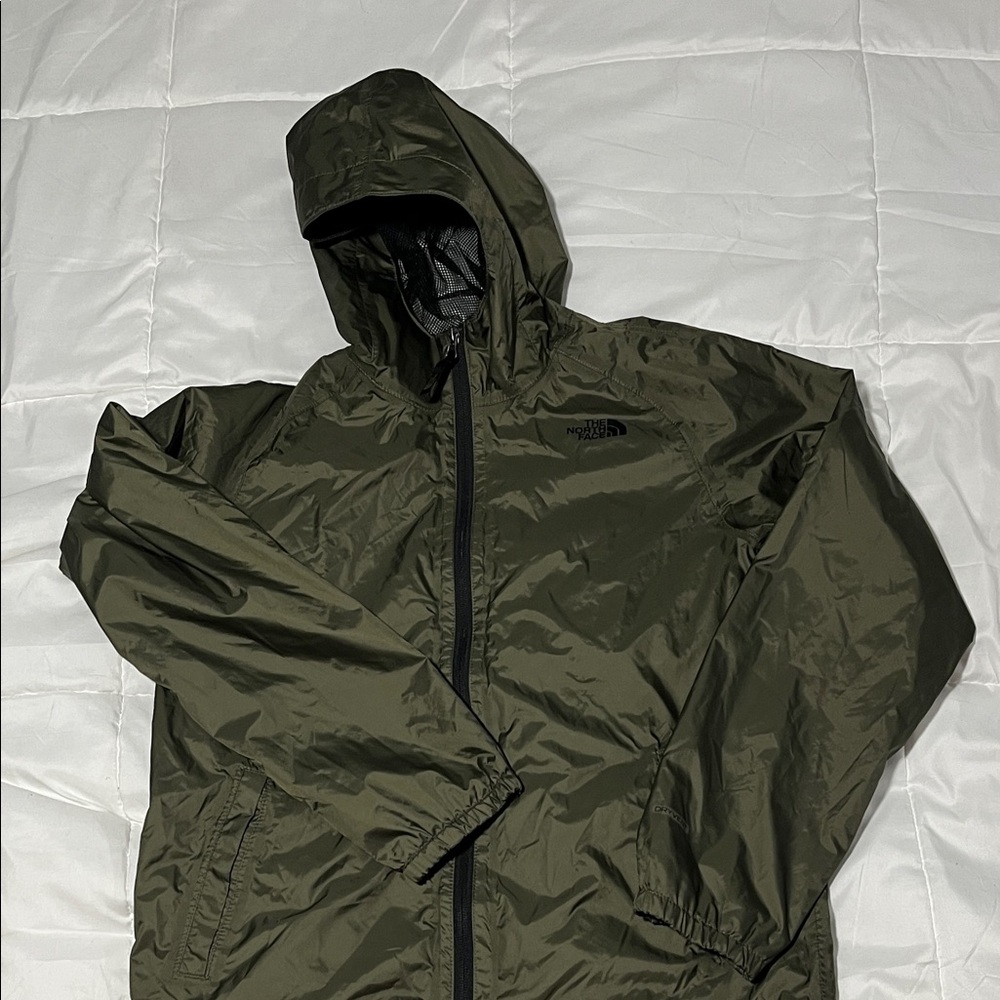 The North Face Boys Forest Green Windbreaker jacket